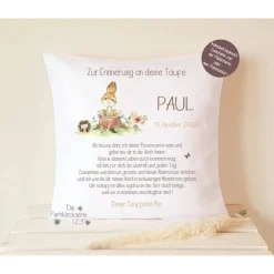 Outlet Taufgeschenk Junge Taufkissen mit Spruch Hirsch Geschenke