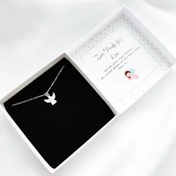 Best Taufgeschenk Mädchen Kette, Geschenk Taufe personalisiert, Halskette Engel, Taufkette, Taufschmuck Taufschmuck