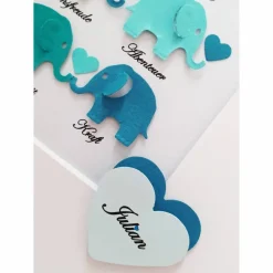 Clearance Taufgeschenk ,personalisiertes Geschenk Baby, Taufe, Geburt, Junge, Elefanten mit Wünschen Geldgeschenke