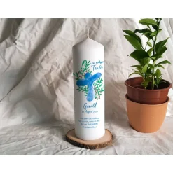 Clearance Taufkerze Aquarellkreuz Stumpe Taufkerzen