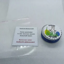 Geschenke|Netles Kartenkunst & Schmuckallerlei Teelicht Ostern mit versteckter Botschaft, verschiedene Designs und Anlässe