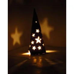 Kerzen & Beleuchtung|Tonfigurenkombinat Teelicht Sternenhimmel Weihnachtsdekoration