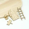 Outlet 4teiliges Wichtelset aus Holz | Personalisierte Wichtel Geschenkidee | Wichtel Deko Wichtelzauber