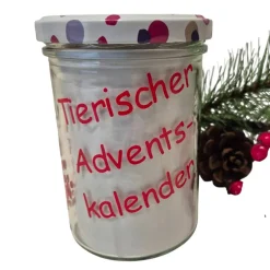 Adventskalender|Afrosteff Tierischer Adventskalender im Glas, Adventskalender für Tiere