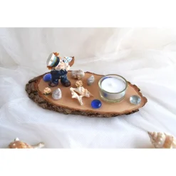 Tischdekoration|Geschenke und Keramik Tischdeko Baumscheibe 