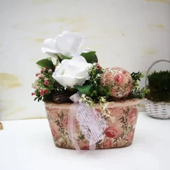 Tischdekoration|DeinZuhause Tischdeko Gesteck Rosen
