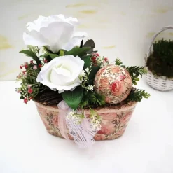 Tischdekoration|DeinZuhause Tischdeko Gesteck Rosen