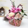 Tischdekoration|DeinZuhause Tischgesteck Tischdeko romantisch  mit Rose