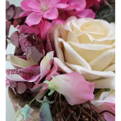 Tischdekoration|DeinZuhause Tischgesteck Tischdeko romantisch  mit Rose