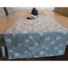 Weihnachtsdeko|friess-design Tischläufer "Neve" Jacquard Baumwolle silbergrau 140x40cm