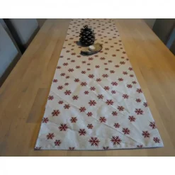 Online Tischläufer "Neve" Jacquard Baumwolle rot140x40cm Weihnachtsdeko
