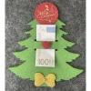 Geldgeschenke|DiyDrei Toller Filztannenbaum verziert, Gutschein, Ticket, Geldgeschenk, ca 16 x 14 cm