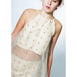 Hochzeitskleider|YSTEER TOP und ROCK mit Perlen bestickt transparent