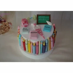Best Tortenaufleger Fondant Geburtstag Tortendeko Einschulung Schulanfang Tortendekoration