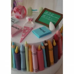Best Tortenaufleger Fondant Geburtstag Tortendeko Einschulung Schulanfang Tortendekoration