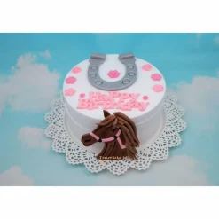 Tortendekoration|Tortendeko by Mona Tortenaufleger Fondant Geburtstag Tortendeko Pferde Set Horseclub