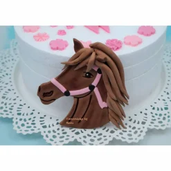 Tortendekoration|Tortendeko by Mona Tortenaufleger Fondant Geburtstag Tortendeko Pferde Set Horseclub