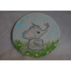 Tortendekoration|Tortendeko by Mona Tortenaufleger Fondant Tortenbild Tortendekoration  Fondantaufleger Elefant Dumbo Handgemalt Tortendeko Motivorte Fondantfigur Marienkäfer