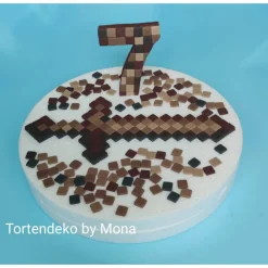 Clearance Tortenaufleger Fondant Zuckerfigur Tortenbild Tortendeko Tortendekoration Fondantplatte Minecraft Schwert Tortendekoration