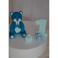 Tortendekoration|Tortendeko by Mona Tortenaufleger Fondant Zuckerfigur Baby,Taufe Tortendeko
