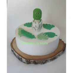 New Tortendeko Dino aus den Ei  Urzeittier Tortenaufleger Fondantfigur Zuckerfigur Tortendekoration