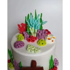 New Tortendeko Fondantdeko Meerwasser Wasserwelt Nemo Arielle Tortendekoration