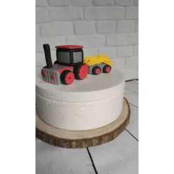 Tortendekoration|Tortendeko by Mona Tortendeko Tortentopper Tortenaufleger Zuckerfigur Traktor Bauernhof Schweine
