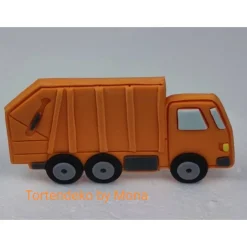 Tortendekoration|Tortendeko by Mona Tortendeko Tortentopper Tortenaufleger Fondant Zuckerfigur Müllwagen Müllauto Müllabfuhr Mülltonnen