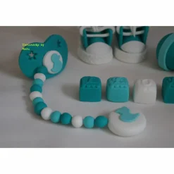 New Tortendeko Tortentopper Tortenaufleger Fondantdeko für den Geburtstag, Taufe , Geburt Tortendekoration