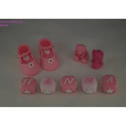 Tortendekoration|Tortendeko by Mona Tortendeko Tortentopper Tortenaufleger Fondant Zuckerfigur Baby,Taufe