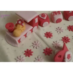 Clearance Tortendeko Tortentopper Tortendeko Tortenaufleger Fondant Zuckerfigur Baby,Taufe, Geburt Tortendekoration