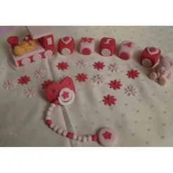 Clearance Tortendeko Tortentopper Tortendeko Tortenaufleger Fondant Zuckerfigur Baby,Taufe, Geburt Tortendekoration