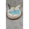 Tortendekoration|Tortendeko by Mona Tortendeko Tortentopper Zuckerfigur Schwanenkönig/ Königin See