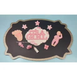 Tortendekoration|Tortendeko by Mona Tortendeko Tortentopper Zuckerfigur Fondantfigur Baby Baby Shower Party  Geburt