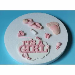 Tortendekoration|Tortendeko by Mona Tortendeko Tortentopper Zuckerfigur Fondantfigur Baby Baby Shower Party  Geburt