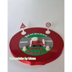 Tortendekoration|Tortendeko by Mona Tortendeko Tortentopper Zuckerfigur  Führerschein Prüfung