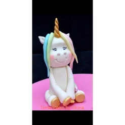 Clearance Tortendeko Tortentopper Zuckerfigur  Einhorn Regenbogen Einschulung Deko Tortendekoration