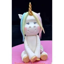 Clearance Tortendeko Tortentopper Zuckerfigur  Einhorn Regenbogen Einschulung Deko Tortendekoration