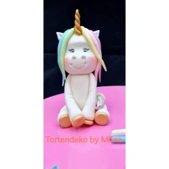 Clearance Tortendeko Tortentopper Zuckerfigur  Einhorn Regenbogen Einschulung Deko Tortendekoration