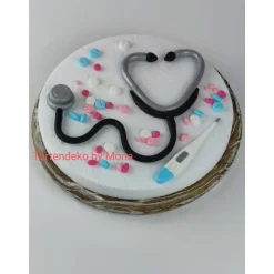 Clearance Tortendeko Tortentopper Zuckerfigur  Arzt Ärztin Krankenhaus Tortendekoration