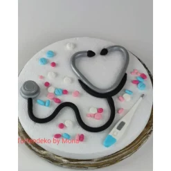 Clearance Tortendeko Tortentopper Zuckerfigur  Arzt Ärztin Krankenhaus Tortendekoration