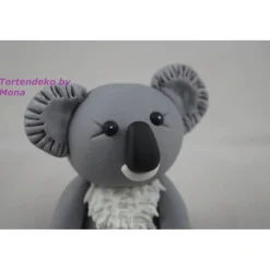 Tortendekoration|Tortendeko by Mona Tortendeko TortentopperTortenaufleger Fondant Zuckerfigur,Taufe, Koala