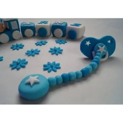 Best Tortendeko TortentopperTortenaufleger Fondant Zuckerfigur Baby,Taufe Tortendekoration