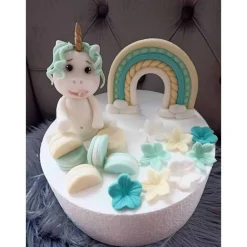 Clearance Tortendekoration Einhorn, Fondant Figuren Einhorn, Tortendekoration