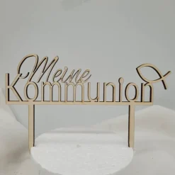 Discount Tortenstecker Kommunion Tortendeko Holz Cake Topper Dekoration