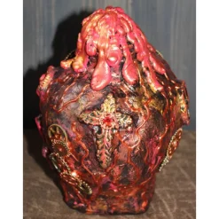Sale Totenkopf VOLCANO-SKULL Acrylmalerei auf einer Glasflasche Gothic Steampunk Skull Schädel Geschenk für Männer Geschenke Für Männer