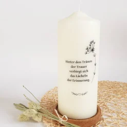 Best Trauerkerze | Gedenkkerze | Erinnerungskerze | Trauergeschenk Trauerkerzen
