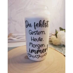 Clearance Trauerkerze mit Spruch – Handveredelte Grabkerze nach Wunsch Trauerkerzen