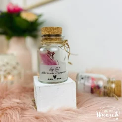 Accessoires|Ganz nach Wunsch Trauzeugin / Trauzeuge fragen ...Willst du meine Trauzeugin sein ? | Geschenk Trauzeugin | Trockenblumen | Flaschenpost