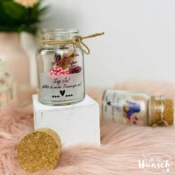 Accessoires|Ganz nach Wunsch Trauzeugin / Trauzeuge fragen ...Willst du meine Trauzeugin sein ? | Geschenk Trauzeugin | Trockenblumen | Flaschenpost